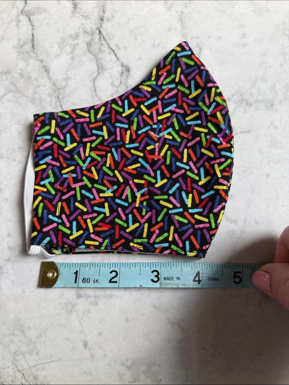 Women/teen Colorful Sprinkles Pattern Face Mask